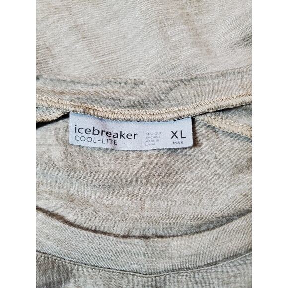 Icebreaker Shirt Mens XL Cool-lite Wool Blend Base Layer Short Sleeve Outdoor - Picture 5 of 9
